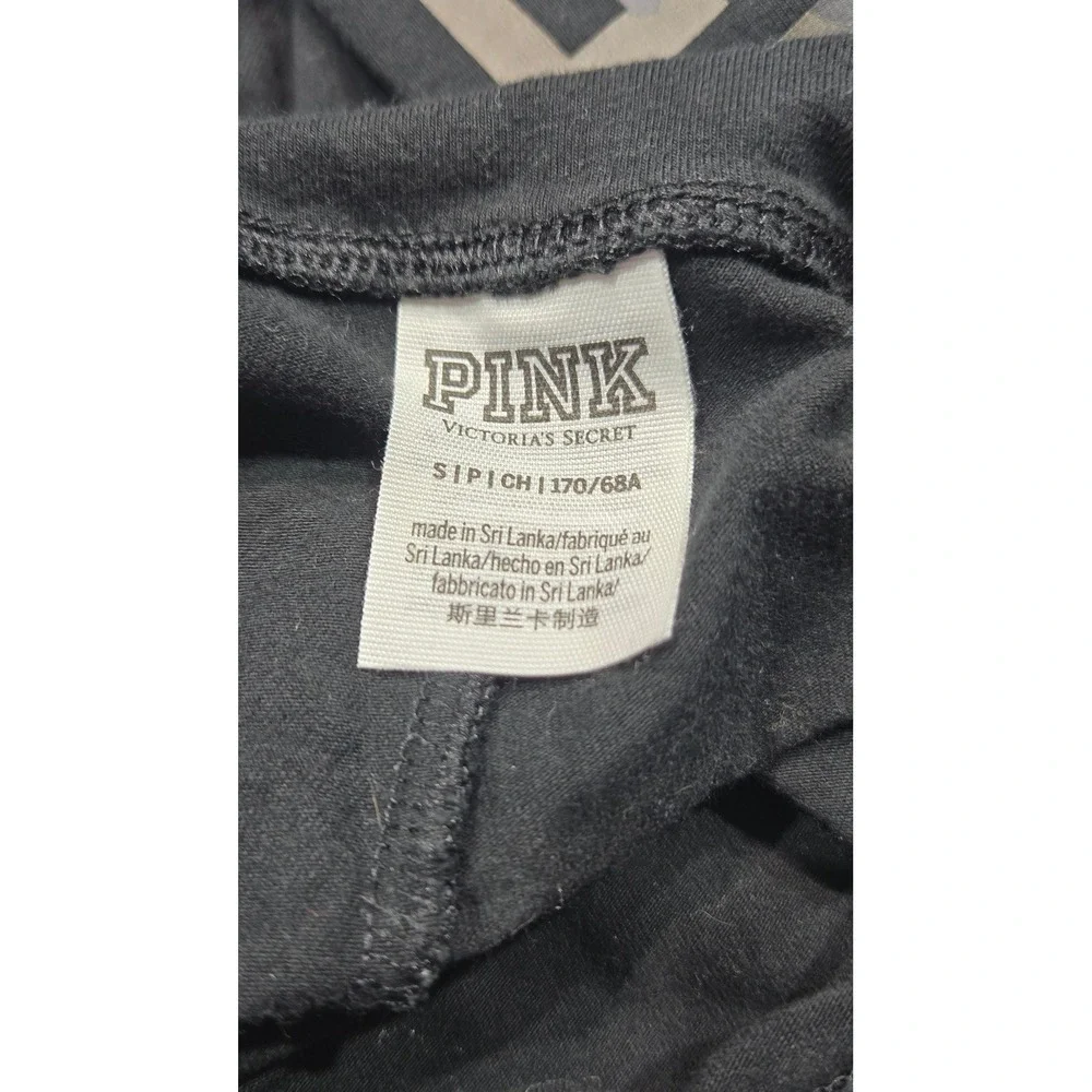 Victoria's Secret PINK Leggings High‎ Waist Black Camo Print Athleisure